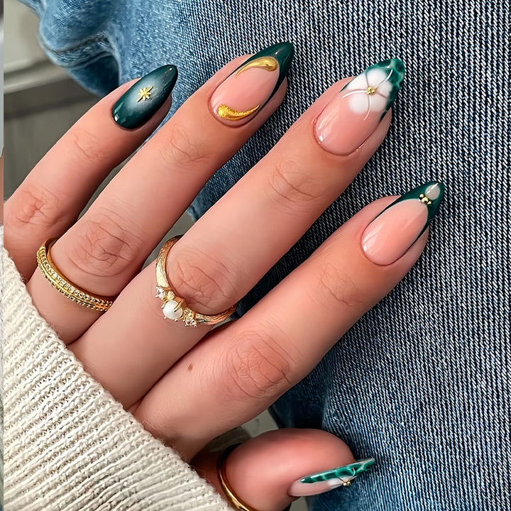 Stylish Artistic Gel Nail Design Bowlift