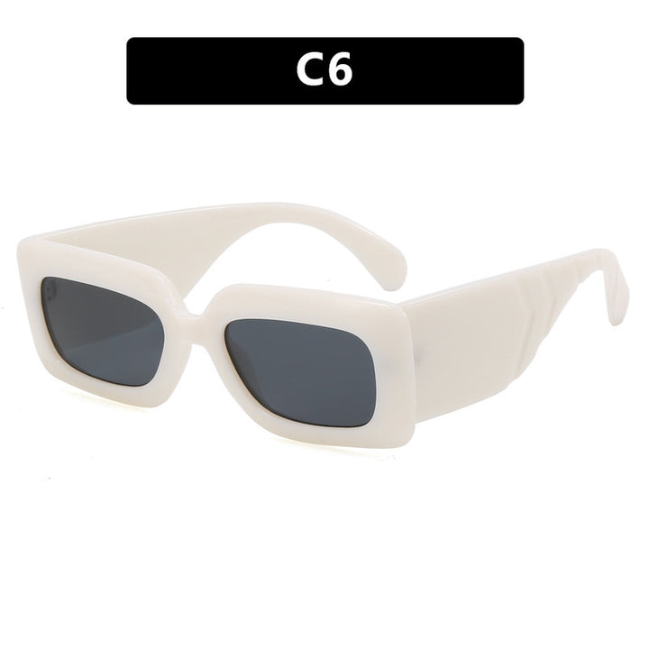 Women oversized sunglasses in fashionable snake leather look Bowlift