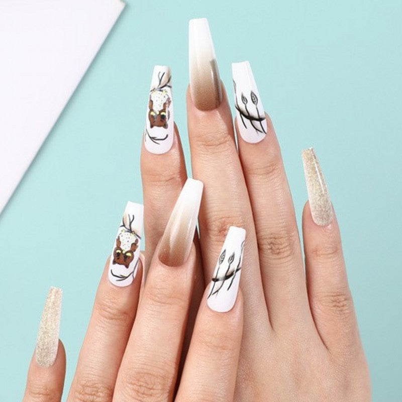 Creative animal design artificial nails Bowlift