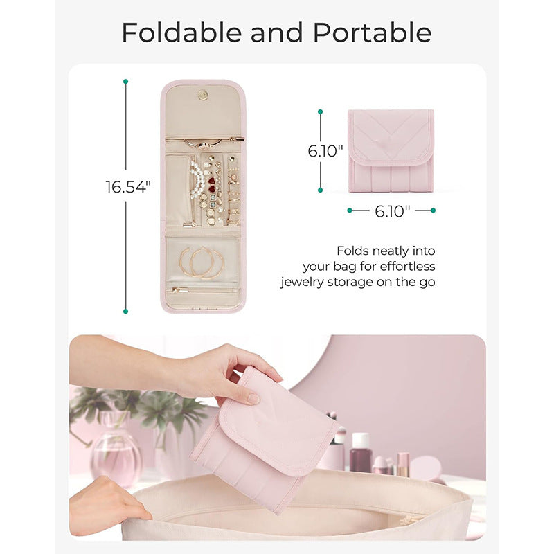 Jewelry organizer with versatile compartment layout Bowlift