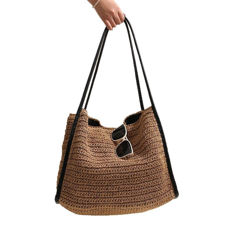 Woven Material Handbag Bowlift