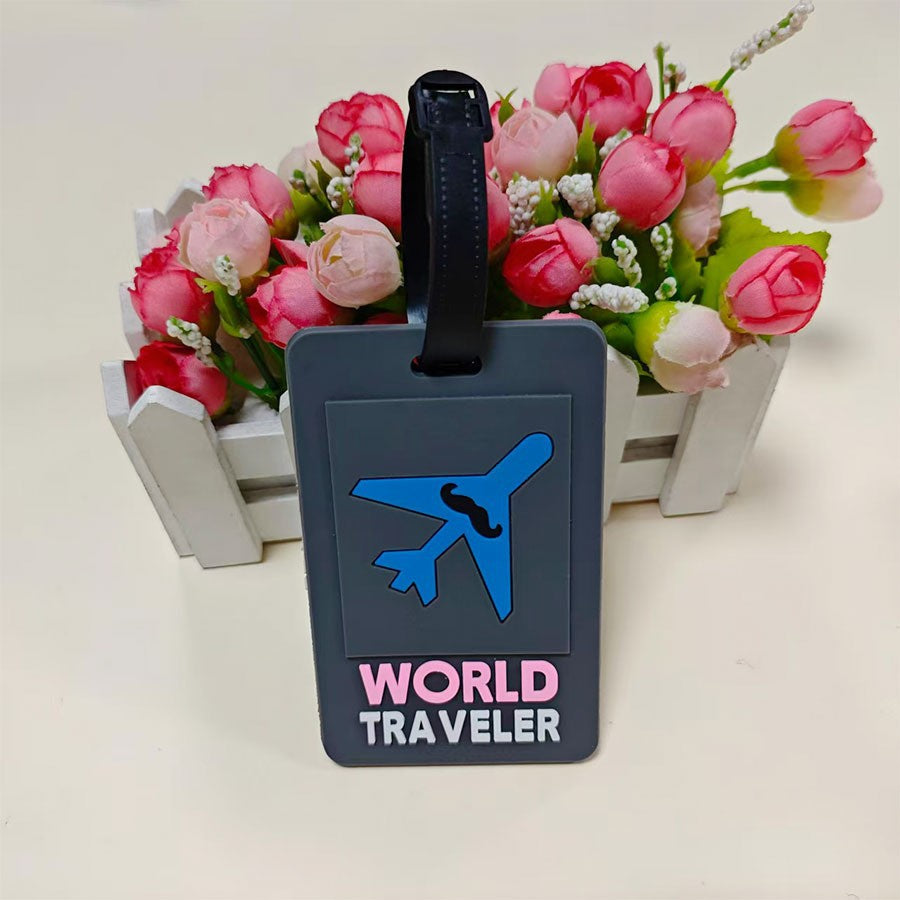 Unisex Travel-Themed Luggage Identifier Bowlift
