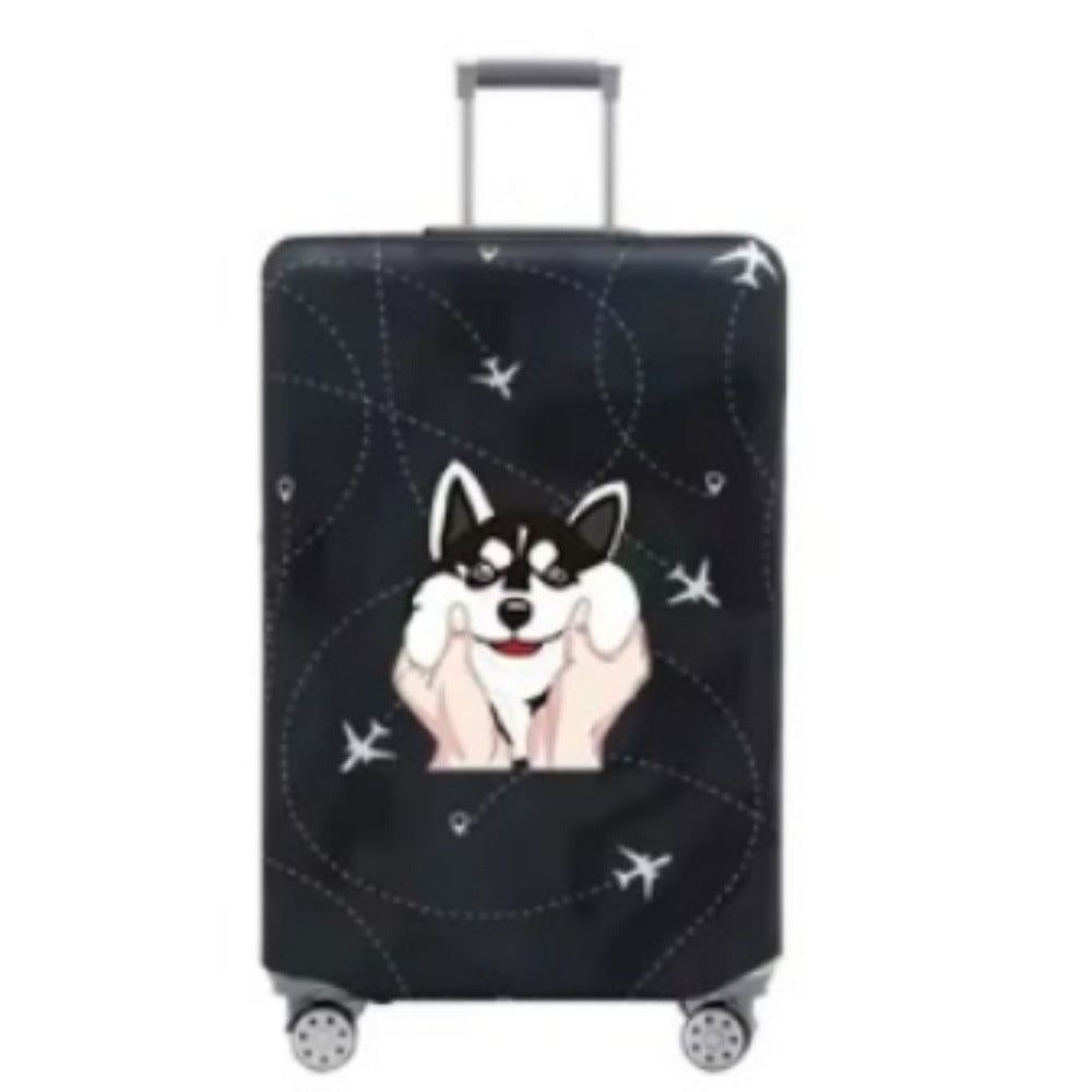 Women Hard-Shell Travel Suitcase with Funny Pet Design Bowlift