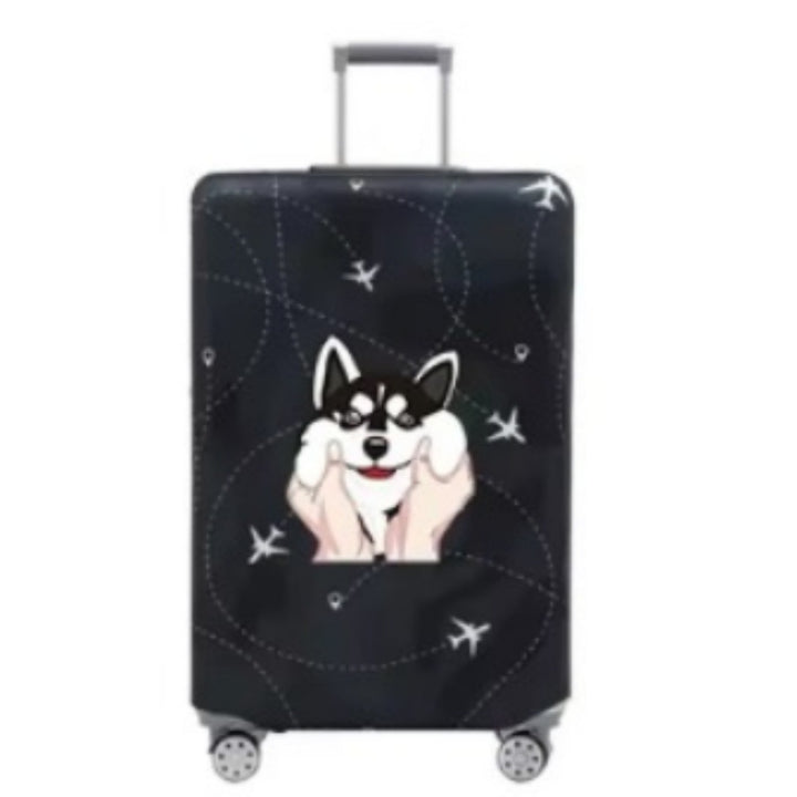 Women Hard-Shell Travel Suitcase with Funny Pet Design Bowlift
