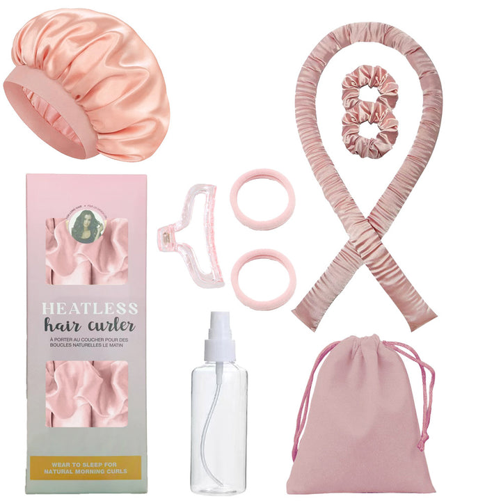 Heatless Curling Set with Headband and Accessories