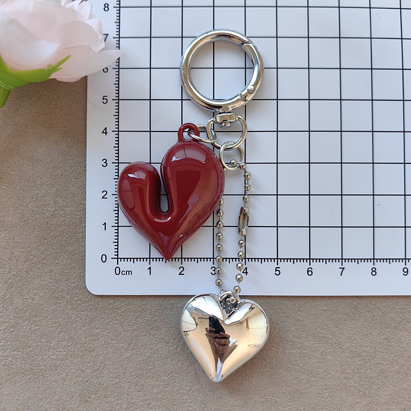 Keychain with bow and heart motif Bowlift