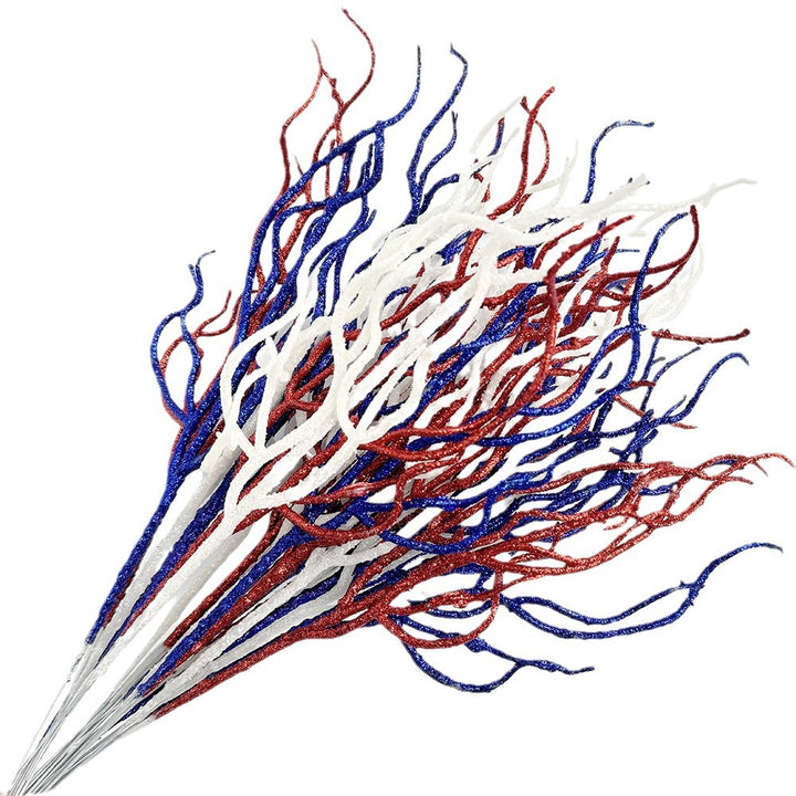 Unisex nan glittering decorative branches made of plastic flexible decoration stems for vase Bowlift
