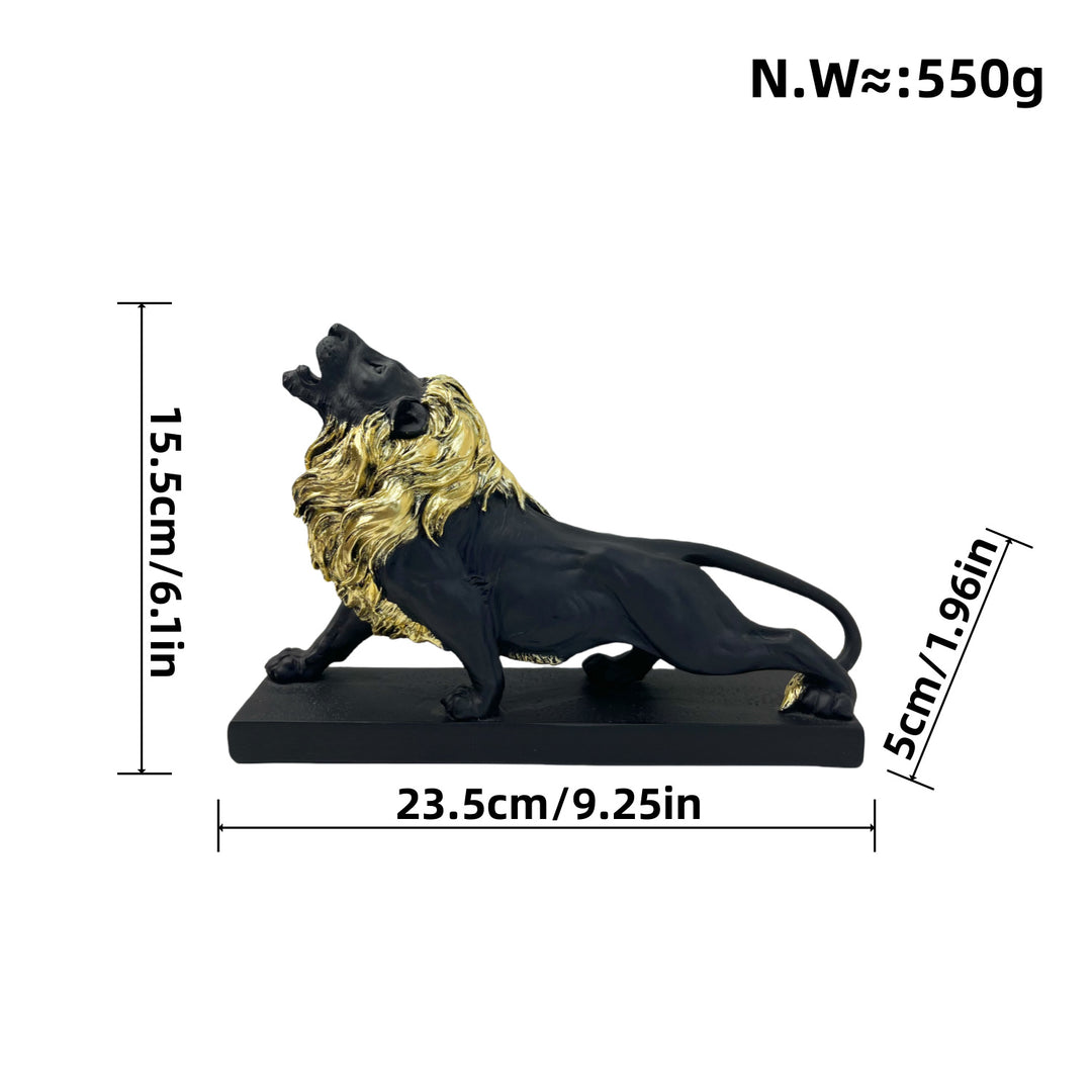 Decorative lion figure with golden details Bowlift