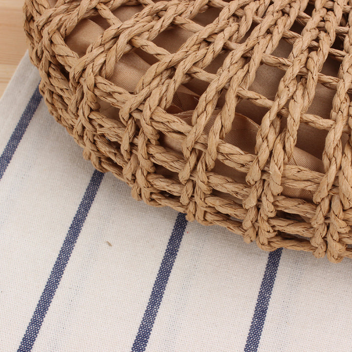 Handbag Made of Handcrafted Macrame with Round Handle Bowlift