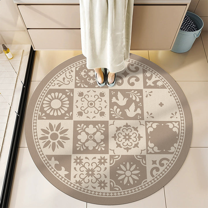 Round Decorative Bath Mat Bowlift