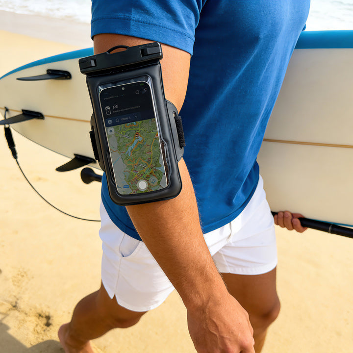 Waterproof smartphone case with transparent viewing window Bowlift