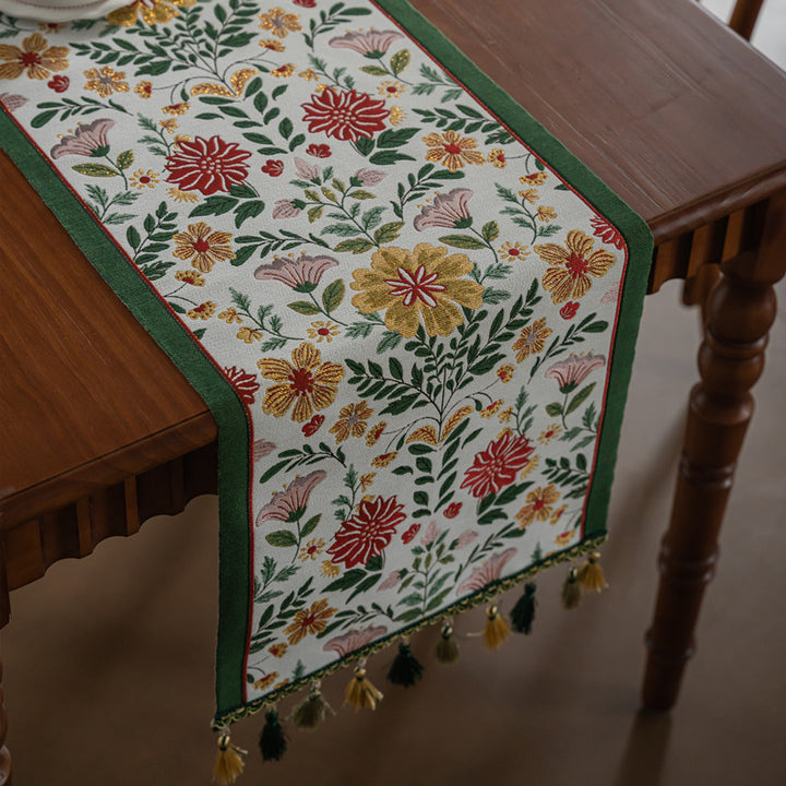 Decorative Floral Table Runner