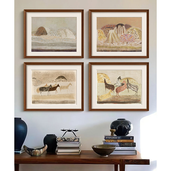 Framed Abstract Natural Landscape Art