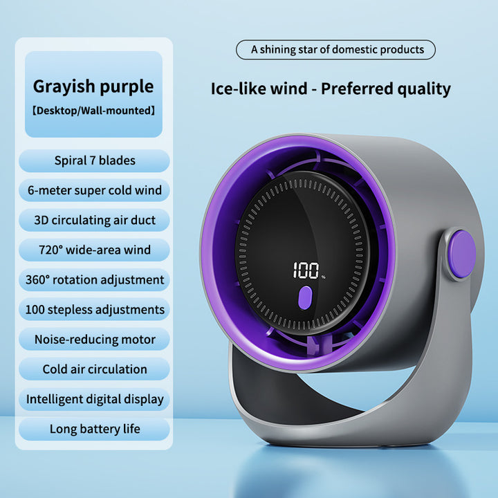 Unisex Digital Air Circulator Fan Bowlift