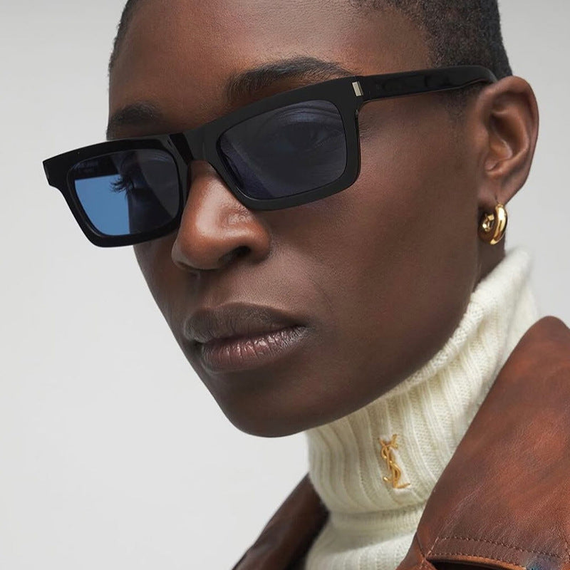 Women's square sunglasses with transparent lenses and stylish design Bowlift
