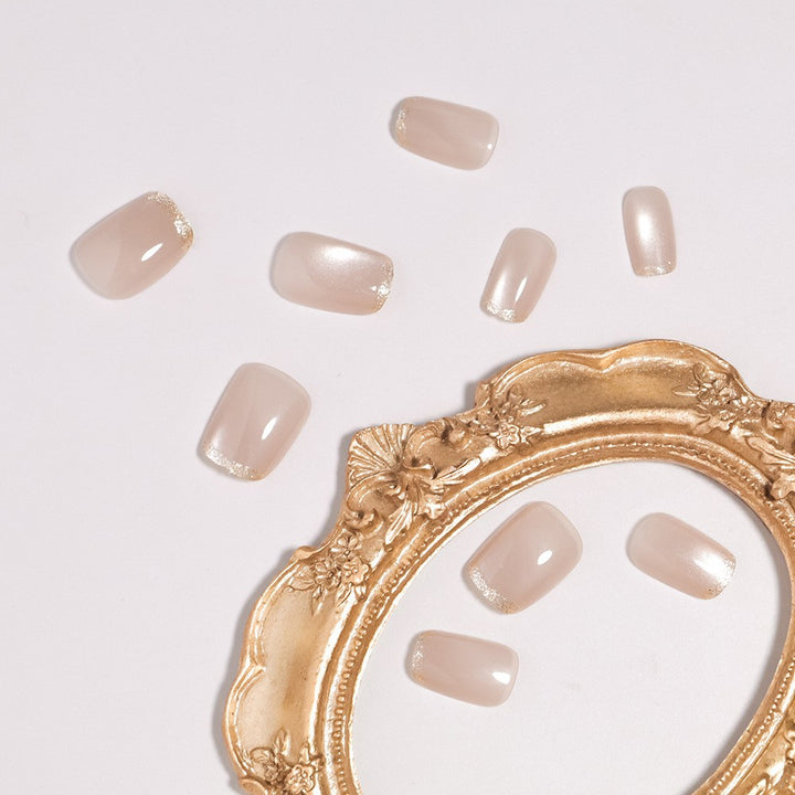 Elegant Glossy Ombre Press-On Nails Bowlift