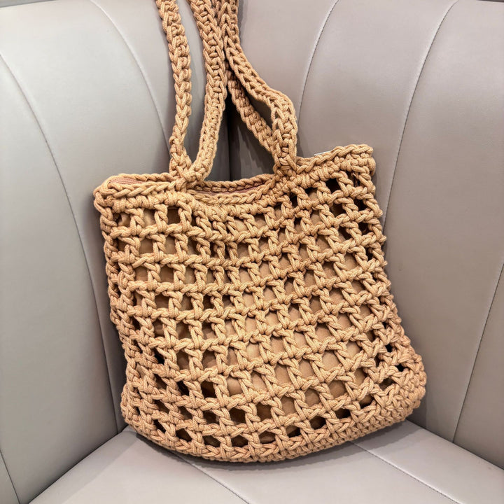 Hand-knotted net bag Bowlift