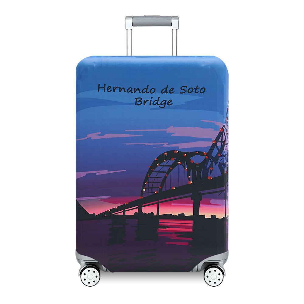 Unisex nan Kids Luggage Cover for Hard Shell Suitcases with Fun Space Design made of Elastic Polyester-Spandex Bowlift