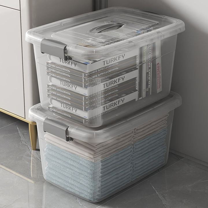 Women's Multifunctional Storage Box with Wheels and Secure Lid Bowlift