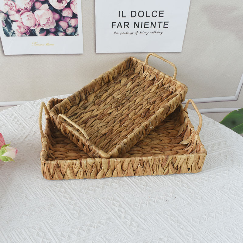 Handwoven Storage Tray Bowlift