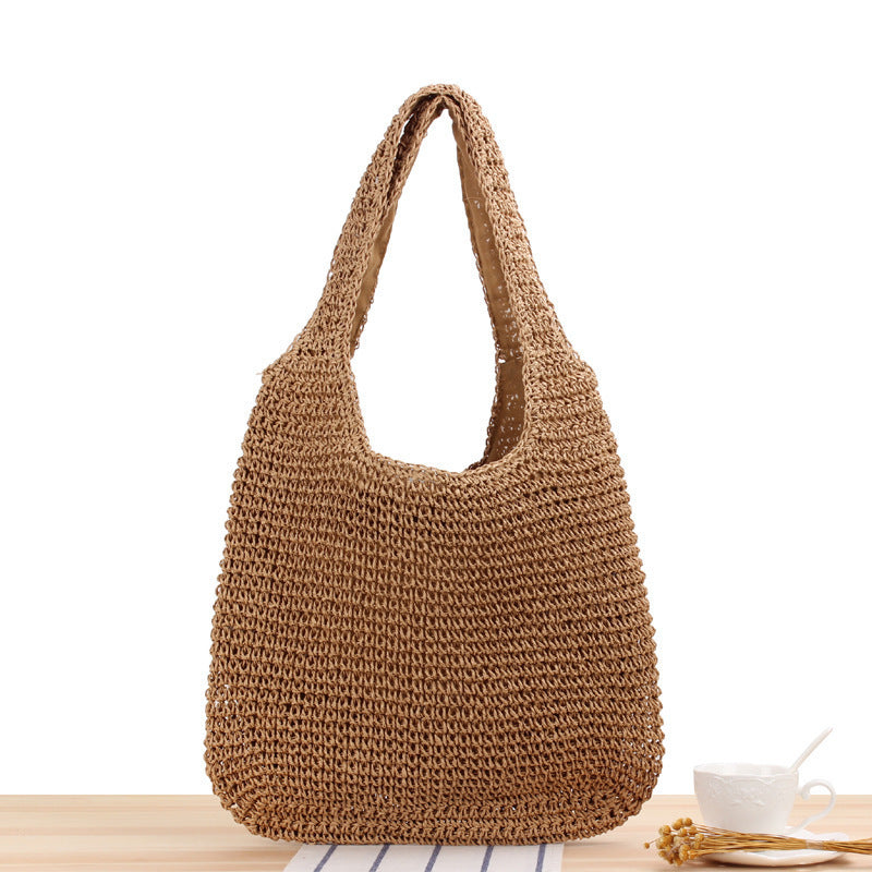 Hand-knotted tote bag made of natural material Bowlift