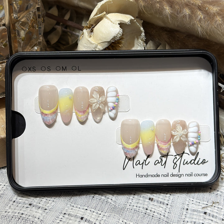 Artisan Handmade Press-On Nails Bowlift