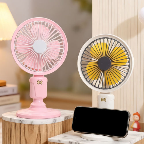 Ladies Portable Table Fan in Playful Design Bowlift