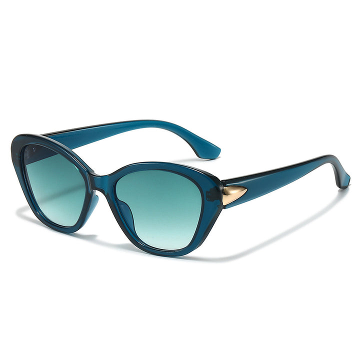 Stylish Cat-Eye Sunglasses with Elegant Gold Detail Bowlift