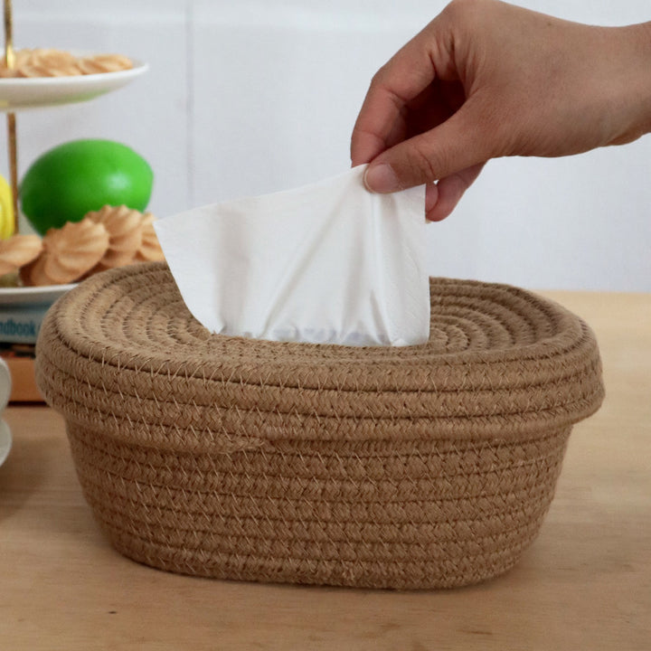 Handcrafted cotton cloth basket Bowlift