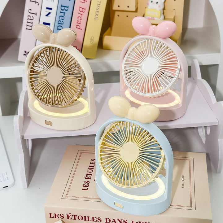 Unisex Portable Mini Fan in Elegant Flower Design Bowlift