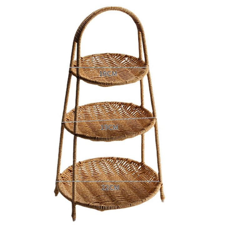 Handcrafted Wicker Storage Basket Bowlift