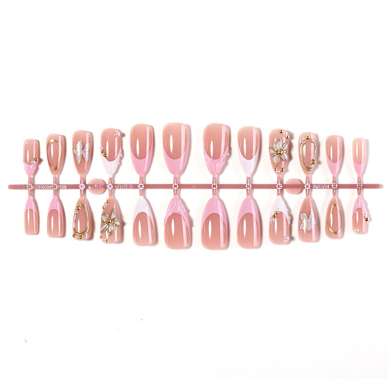 Artificial nail set with exquisite 3D embellishments Bowlift