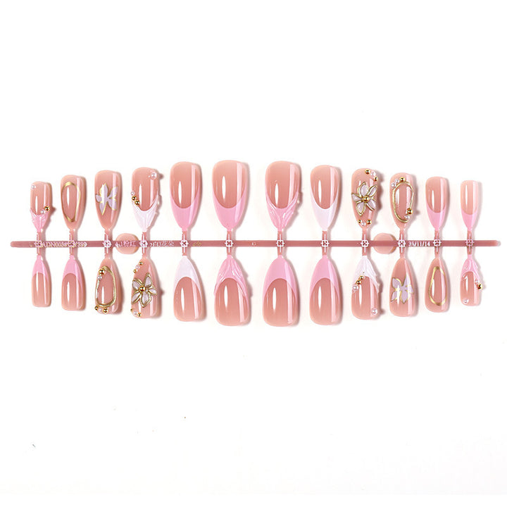 Artificial nail set with exquisite 3D embellishments Bowlift