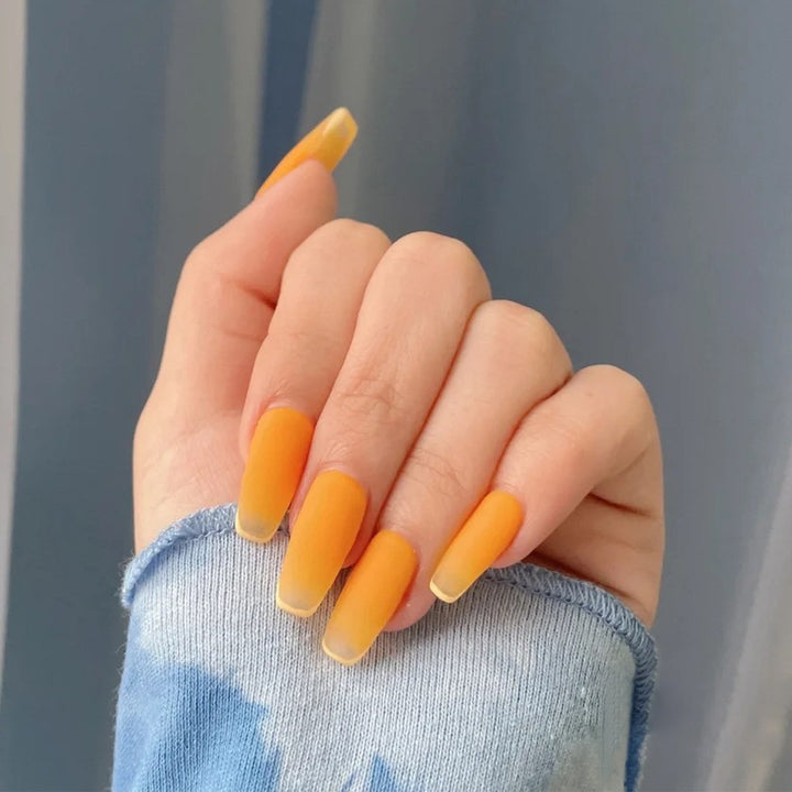 Artful Nail Extensions in Modern Ombre Style Bowlift