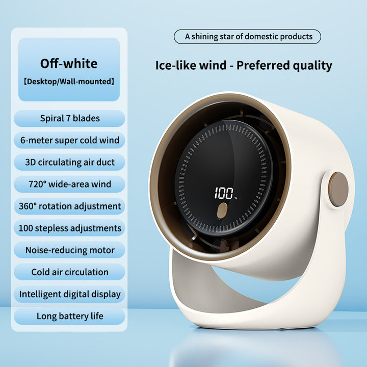 Unisex Digital Air Circulator Fan Bowlift
