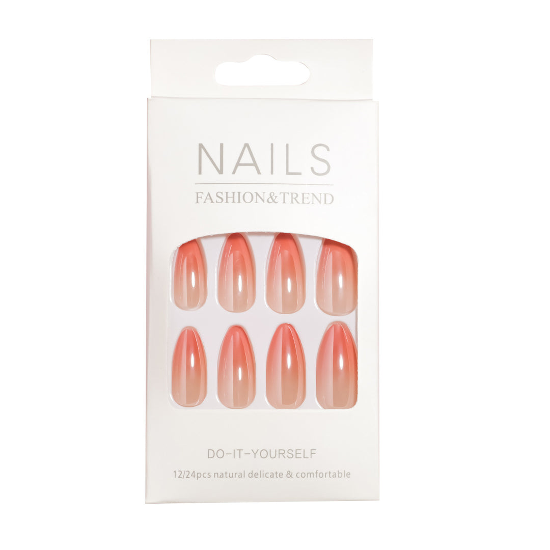 Ultra-Glossy Almond-Shaped Press-On Nail Collection Bowlift