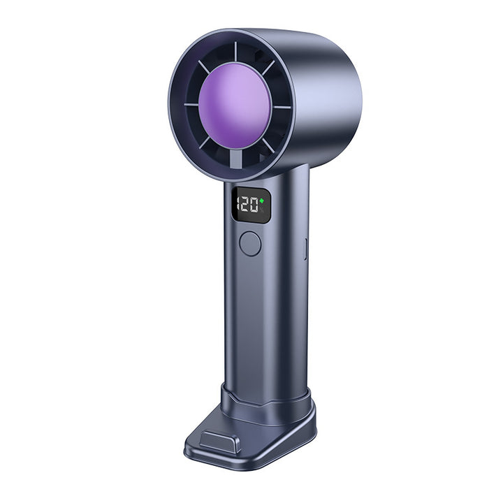 Unisex Portable Mini Fan with Digital Temperature Display Bowlift