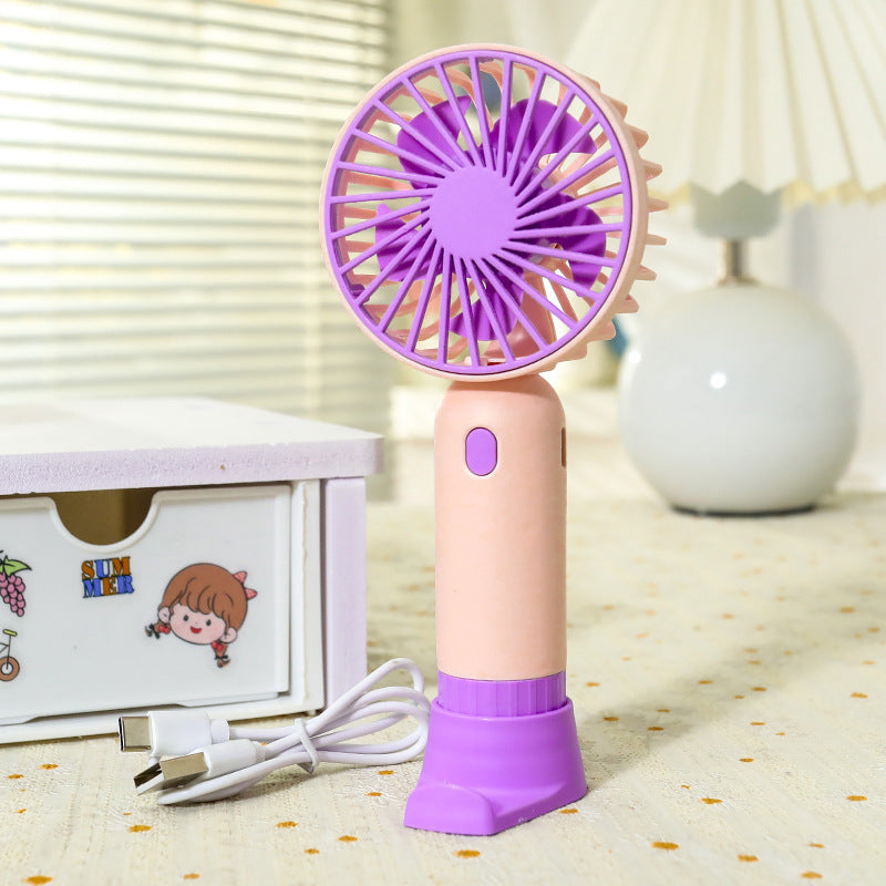 Portable hand fan with ergonomic grip and USB charging function Bowlift
