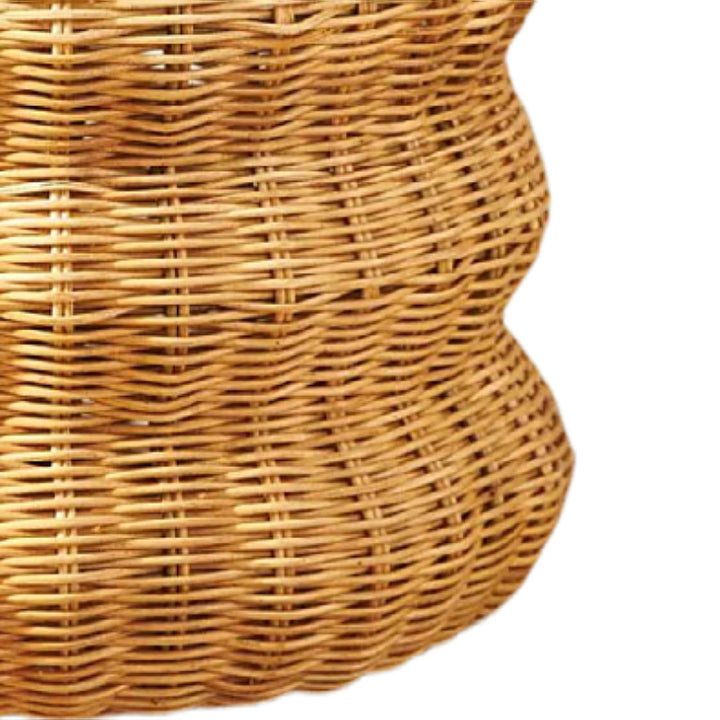Stylish basket made of woven natural material Bowlift