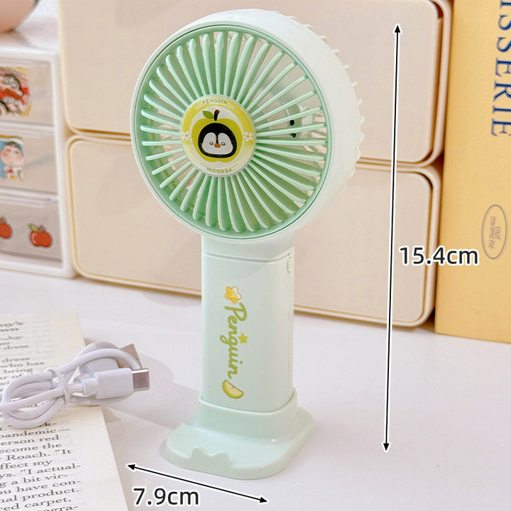 Ladies Portable Mini Fan with Cute Penguin Design Bowlift
