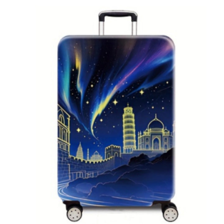 Women’s hard-shell suitcase with stunning world city motif Bowlift
