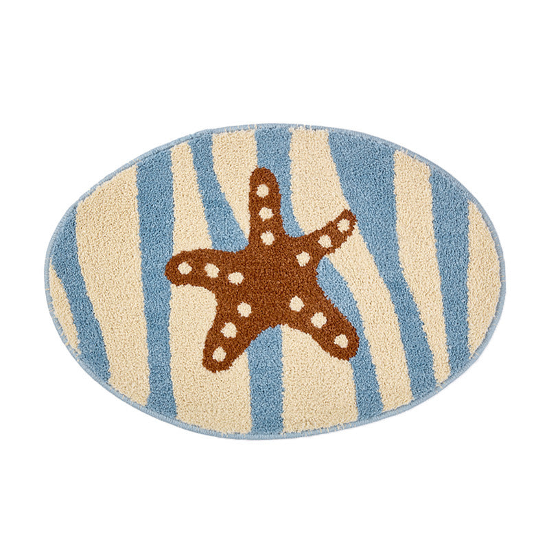 Marine-Themed Bath Mat