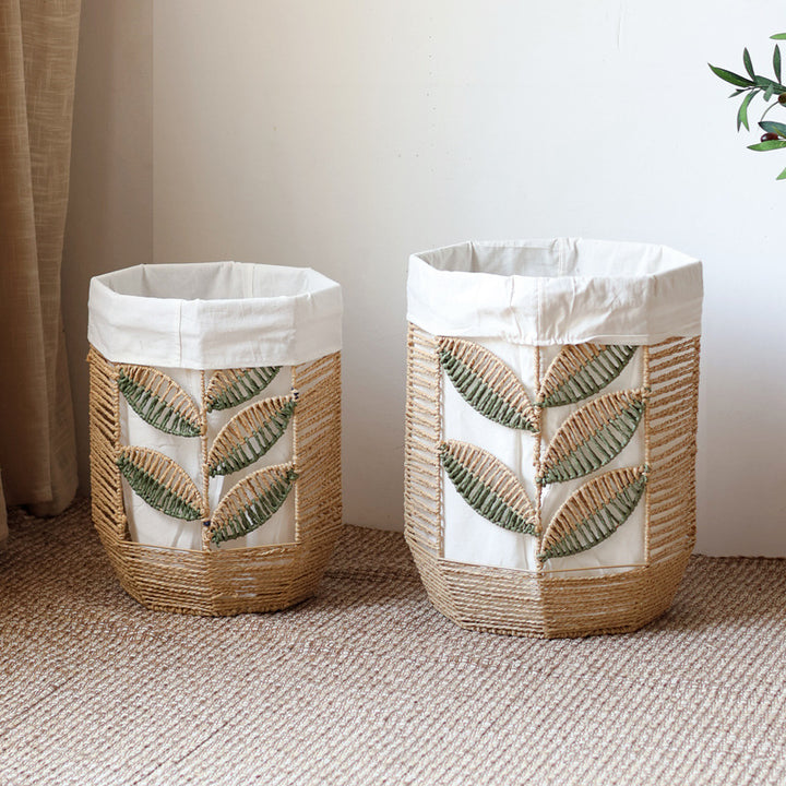 Storage basket with plant design Bowlift