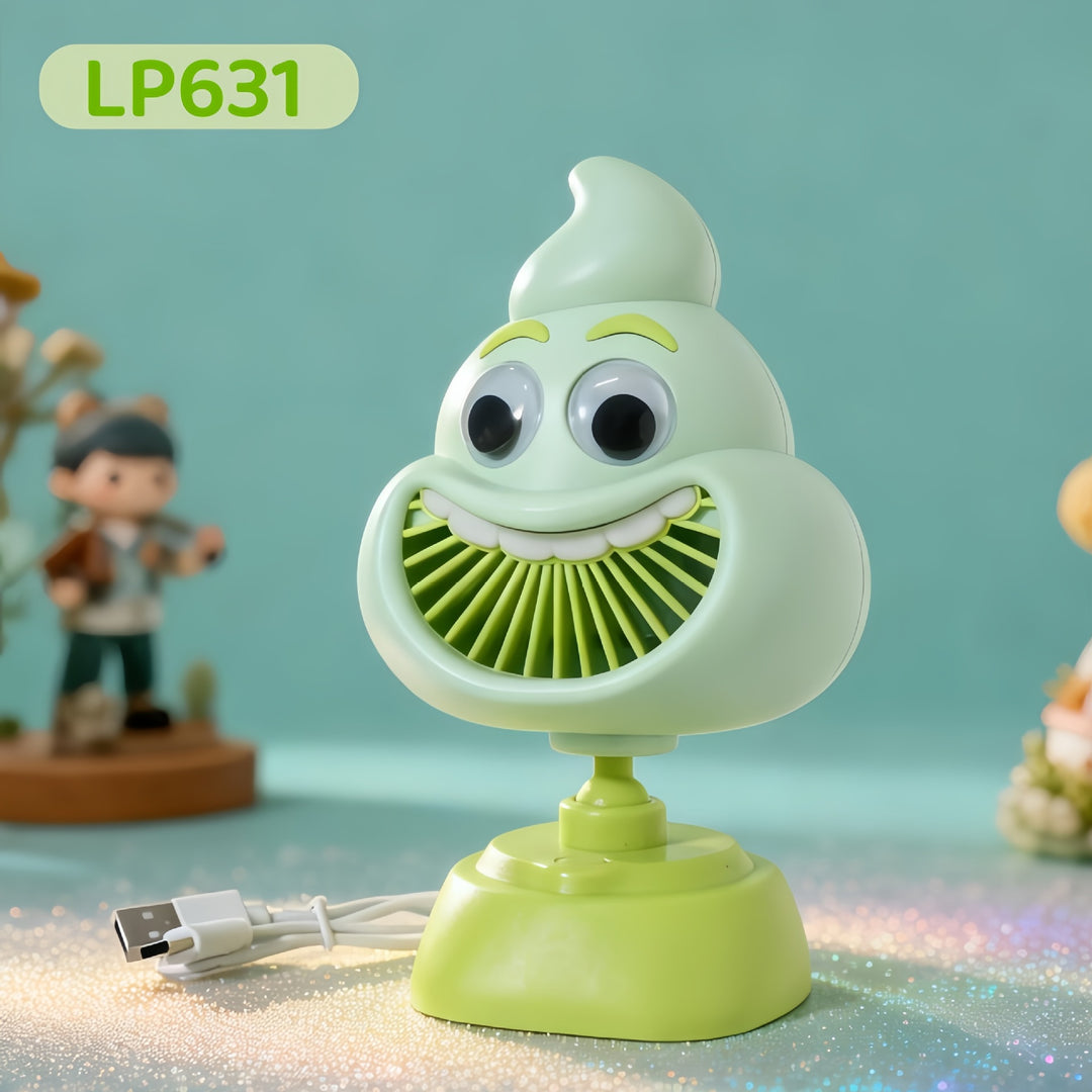 Women's Portable Mini Fan in Playful Animal Design Bowlift
