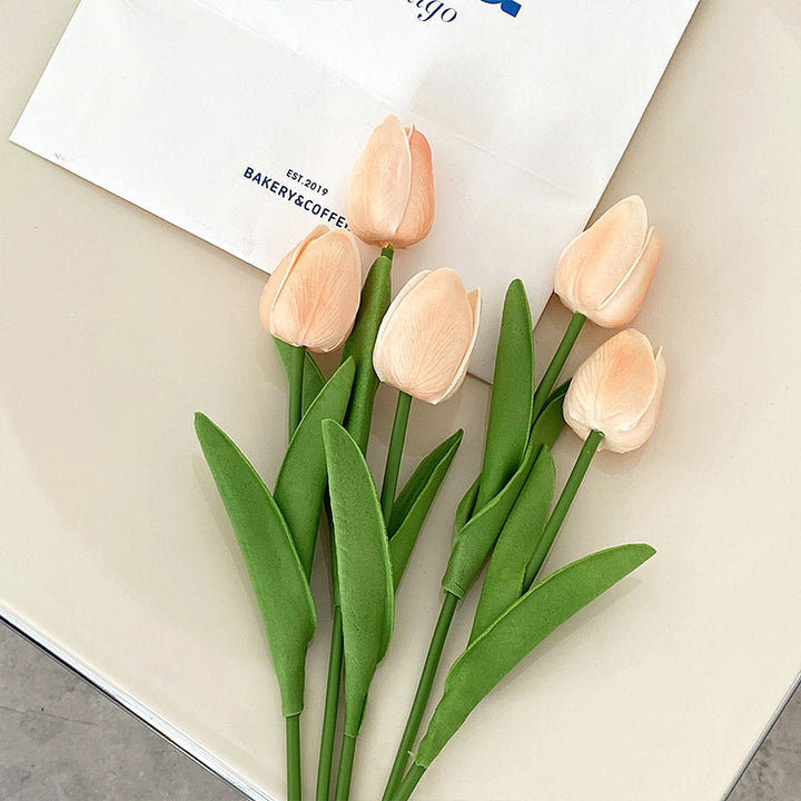 Lifelike Tulip Flower Arrangement