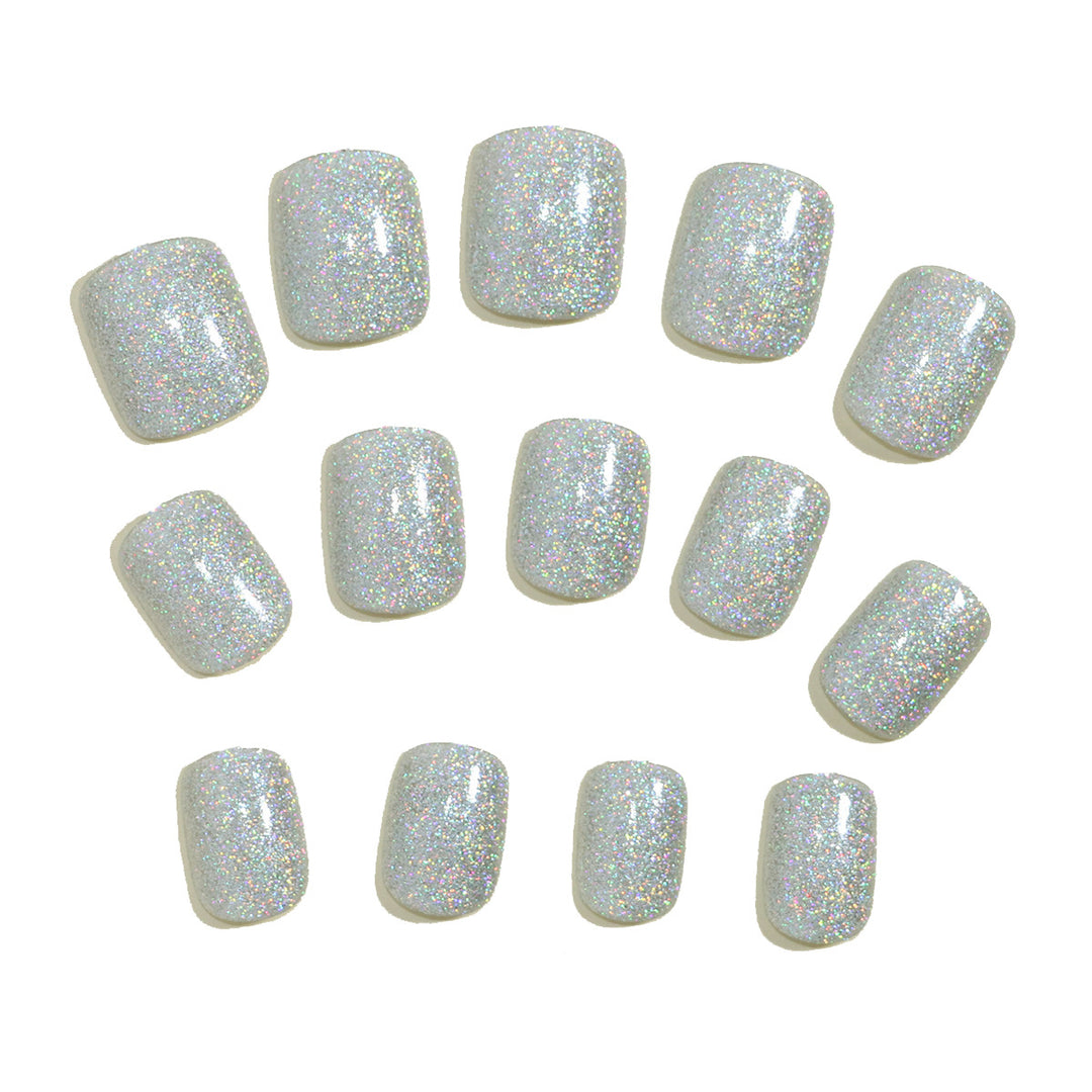 DIY Glitter Press-On Nails Bowlift