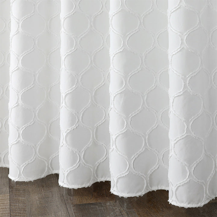 Textured Pattern Window Curtains Bowlift