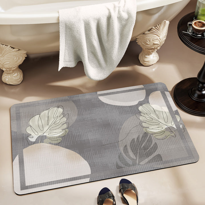 Decorative Luxe Bath Mat Bowlift