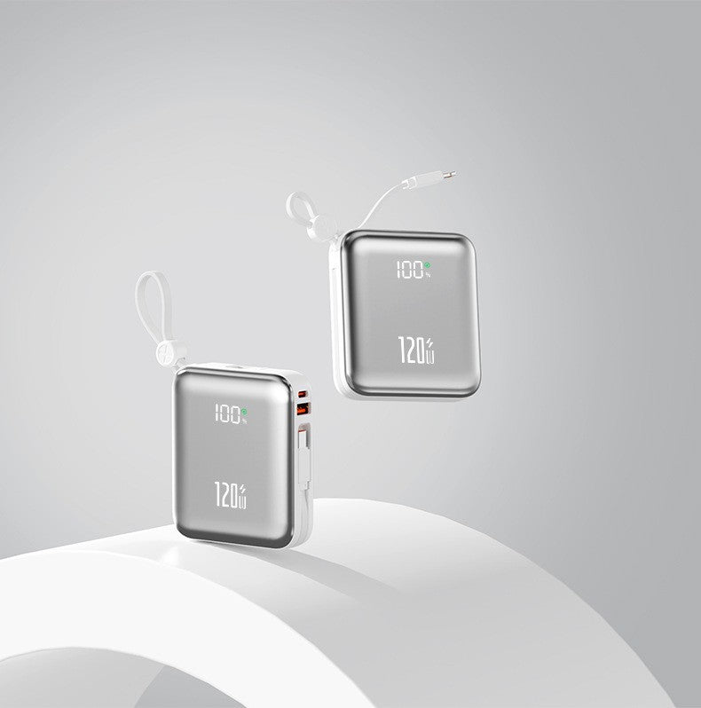 Compact power bank with state-of-the-art quick charging function and digital display Bowlift