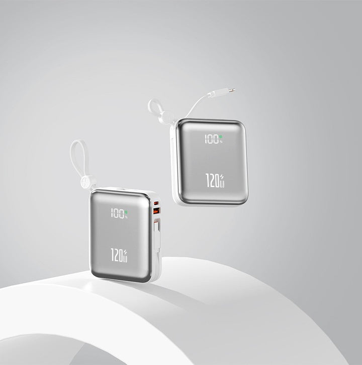Compact power bank with state-of-the-art quick charging function and digital display Bowlift